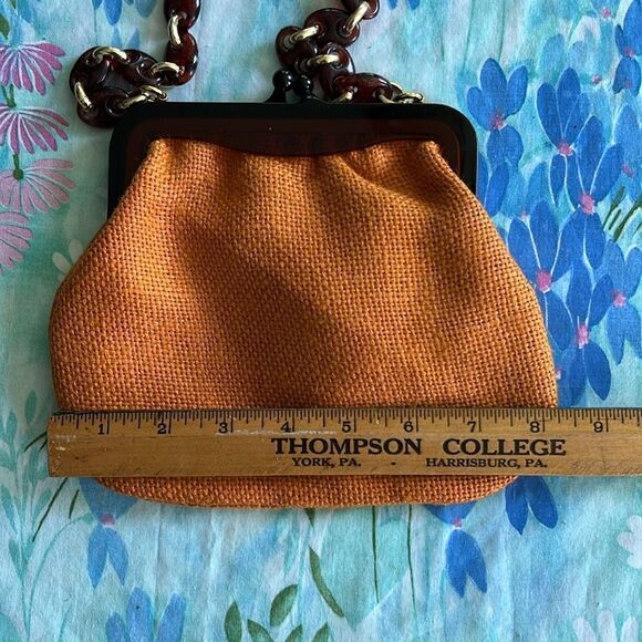 Walborg Made In Italy Vintage Purse - Woven Kisslock Plastic - Picture 12 of 12